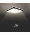 38W LED Designer Lampe - 4000K, Sort, Firkantet