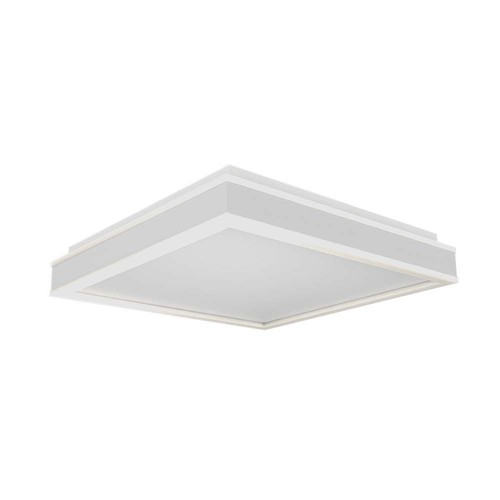 38W LED Designerlampe - 4000K, hvid, firkantet