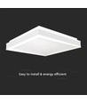 38W Designer LED loftslampe - 4000K, 400x400mm