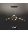 30W LED Designer Lys - 4000K, Sort