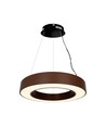 60cm 50W rund LED pendel - 125lm/W, Cortenfarvet, Triac dæmpbar, 4000K, IP20