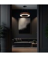 60cm 50W rund LED pendel - 125lm/W, Cortenfarvet, Triac dæmpbar, 4000K, IP20
