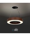60cm 50W rund LED pendel - 125lm/W, Corten, Triac dæmpbar, 4000K, IP20
