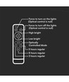 VT LED Solar Projektør 80W - 6400K, 6000 mAh Batteri, 3m Kabel, Smart IR Fjernbetjening, Hurtig Opladning, Hvid.