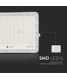 30W Solcelle LED projektør med fjernbetjening - 2600lm, IP65, 4000K, inkl. solpanel og batteri
