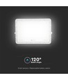 30W Solcelle LED projektør med fjernbetjening - 2600lm, IP65, 4000K, inkl. solpanel og batteri