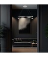 48W Metalloftlampe - LED, Ø800xH1200mm, 4000K, Hvid, TRIAC dæmpbar
