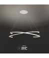 48W Metalloftlampe - LED, Ø800xH1200mm, 4000K, Hvid, TRIAC dæmpbar