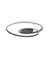 48W LED designer loftslampe - 5150lm, Triac dæmpbar, Ø60cm, sort, 4000K