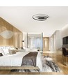48W LED designer loftslampe - 5150lm, Triac dæmpbar, Ø60cm, sort, 3000K