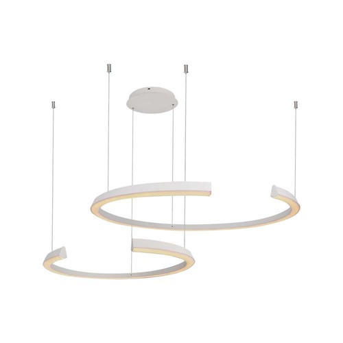 48W hængelampe - LED, metal, L1100xW800xH1200mm, CCT 4000K, hvid, TRIAC dæmpning