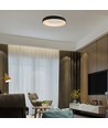 49W LED dekorativ loftslampe, dæmpbar - Ø60cm, 106lm/W, sort, 3000K, Triac dæmpbar