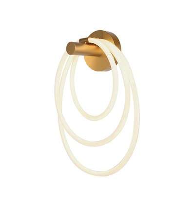 37W Designer LED væglampe - Guld, Ø35cm, 3940lm, 3000K, IP20