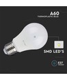 E27 8,5W LED pære - A60, 3000K, Samsung LED chip, 5 års garanti