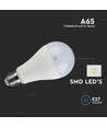 E27 17W LED pære - A65, varm hvid, IP20 indendørs