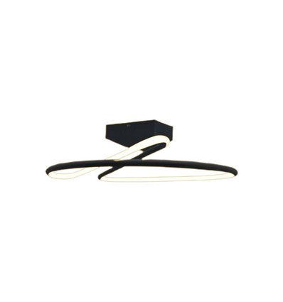20W LED designer pendel, Ø25cm - 107lm/W, 4000K, sort, rund, moderne design