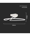 20W Designer Lys - LED, 4000K, hvid, rund