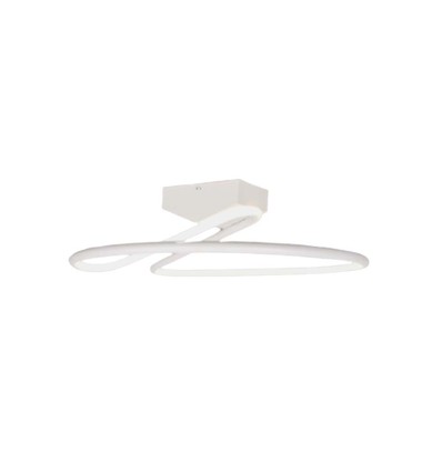 43W LED Designer loftslampe, hvid rund - 4580lm, Ø52cm, 4000K, elegant design