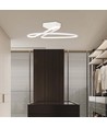 43W LED Designer loftslampe, hvid rund - 4580lm, Ø52cm, 4000K, elegant design