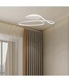 24W Designer LED loftlampe - Ø25cm, hvid, cirkel design, 4000K neutral hvid