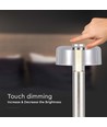 1W genopladelig LED bordlampe, champagne guld - Touch dæmpbar, USB-C, 3000K, 1800mAh, højde 30cm