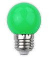 E27 1W LED kronepære - Grøn, matteret
