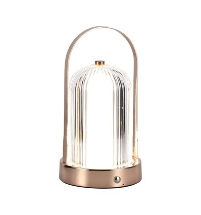 LED bordlampe - 1800mAh batteri Ø120x190 3i1 antik bronze, hus