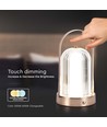 1W genopladelig LED bordlampe, antik bronze - 3-i-1 CCT, dæmpbar, 5V, 1800mAh batteri, højde 19cm