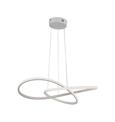 LED hængende dekorativ lampe - Ø500, 3000K, hvid hus