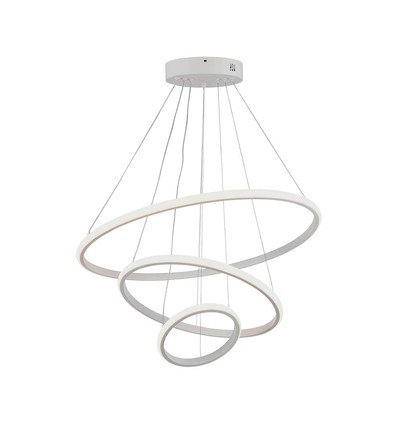 LED hængende dekorativ lampe - Ø600+Ø400+Ø200, 3000K, hvid, hus.