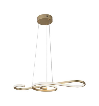 LED hængende dekorativ lampe - L700x250, 3000K, maling guld, hus