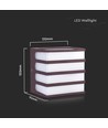 8W Væglampe LED - 4000K, brun, IP65