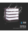 8W Væglampe LED - 4000K, brun, IP65