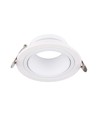 GU10 indbygningsspot Dyb - Rund, hvid, Ø8,75cm, dyb design, blænder ikke