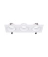 3-hovedet spotlys - lamper, jern+PC, hvid+hvid