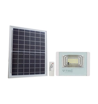 40W LED solcelle projektør med solpanel - 4000K, IP65, fjernbetjening, udendørs, 3.2V