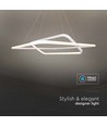 48W metalloftslampe - 600x600x1200mm, 3000K, hvid, TRIAC dæmpbar