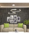 48W LED Hængelampe - Metal, 1100x800x1200mm, 3000K, Hvid, Triac Dæmpning