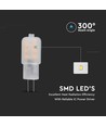 G4 spotlight 1,1W - plastik, Samsung chip, 6500K