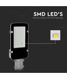 50W LED Gadelampe - Samsung chip, 4000K, Grå hus