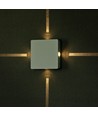 4W Væglampe - LED, 4000K, IP65, Hvid, Kvadrat