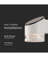 Produktnavn: ''0,55W Solcelle Væglampe - LED, Mikrobølgesensor, 3000K, IP54''