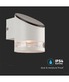 1W Solcelle væglampe med sensor - 3000K, IP54, bevægelsessensor, varm hvid