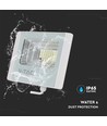 25W Solcelle LED projektør - 550lm, IP65, sort, fjernbetjening, sensor, udendørs
