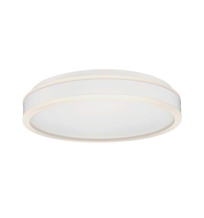 38W LED designer loftslampe - Ø40cm, 4000K, hvid kant, inkl. lyskilde