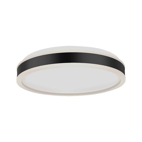 18W LED Lys - Designer, 4000K, Sort, Rund