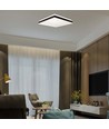 18W LED designer loftlampe, kvadratisk - Sort, 1490lm, 35x35cm, 4000K, IP20 indendørs