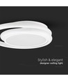 24W LED designer loftslampe - Ø30cm, 105lm/W, hvid, rund, 4000K, inkl. lyskilde