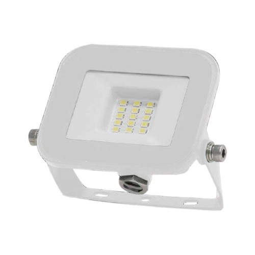 10W LED projektør, hvid - Samsung LED chip, IP65, ultra-tyndt design, 4000K, udendørs