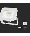 10W LED projektør, hvid - Samsung LED chip, IP65, ultra-tyndt design, 4000K, udendørs